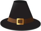 Black Pilgrim Hat Transparent PNG Image