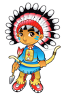 Cute Native Boy Clipart