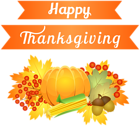 Happy Thanksgiving Decoration PNG Clipart Image