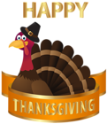 Happy Thanksgiving Turkey Transparent PNG Image