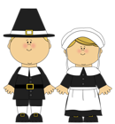 Male Pilgrim and Female Pilgrim PNG Clipart