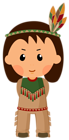 Native American Boy PNG Clipar Image