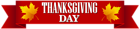 Thanksgiving Day Banner Transparent PNG Clip Art Image