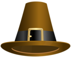 Thanksgiving Pilgrim Hat Brown PNG Clipart