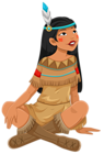 Transparent Native American Girl PNG Clipart