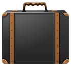 Black and Brown Suitcase PNG Clipart Image