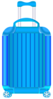 Blue Trolley Suitcase PNG Clipart Image