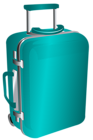 Blue Trolley Travel Bag PNG Clipart Image