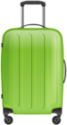 Green Trolley Bag Clip Art Image