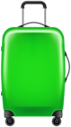 Green Trolley Suitcase Transparent PNG Image