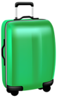 Green Trolley Travel Bag PNG Transparent Clip Art Image
