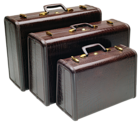Leather Suitcases PNG Clipart Picture