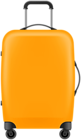 Orange Trolley Bag PNG Clipart