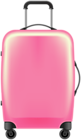Pink Trolley Bag PNG Clipart