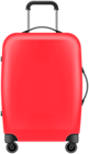 Red Trolley Bag PNG Clipart