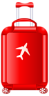 Red Trolley Suitcase PNG Clipart Image