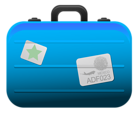 Transparent Blue Suitcase PNG Clipart Picture