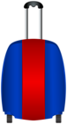 Trolley Bag Blue Red PNG Clipart
