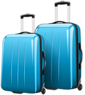 Two Blue Travel Bags PNG Clipart Picture