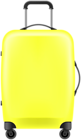 Yellow Trolley Bag PNG Clipart