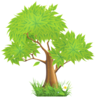 Green Painted Tree PNG Clipart