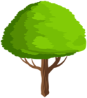 Green Tree Cartoon PNG Clip Art Image