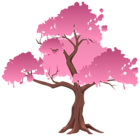 Pink Japanese Tree PNG Clipart Image
