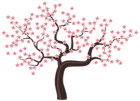 Tree with Flowers PNG Clipart Image