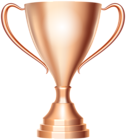 Bronze Trophy Cup Award Transparent PNG Clip Art Image