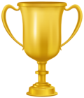 Gold Trophy Cup Award PNG Transparent Clipart