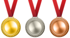 Medals Set Transparent PNG Clip Art Image