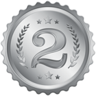 Second Place Medal Badge Clipart Image