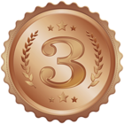 Third Place Medal Badge Clipart Image