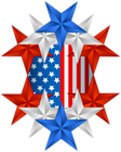 American Flag Decor PNG Clip Art Image