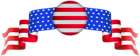 USA Banner PNG Clip Art Image