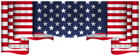 USA Flag Decoration PNG Clipart