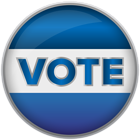 Vote Blue Badge PNG Clip Art Image
