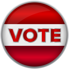 Vote Red Badge PNG Clip Art Image