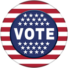 Vote US Style Badge PNG Clipart