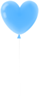 Blue Heart Balloon Transparent Clipart