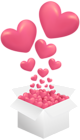 Box with Hearts Clip Art Image