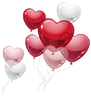 Cute Heart Balloons PNG Clipart Picture