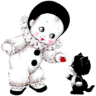 Cute Mime with Kitten PNG Picture