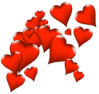 Deco Hearts PNG Picture