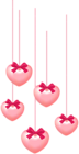Deco Hearts Transparent Clip Art Image