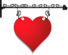 Decorative Heart Hanger PNG Clipart Picture