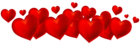 Decorative Hearts PNG Clipart