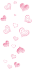 Decorative Transparent Pink Hearts Picture
