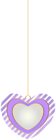 Hanging Purple Heart Transparent Clipart