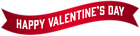 Happy Valentine's Day Banner PNG Clip Art Image